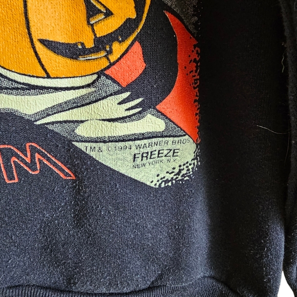 Vintage "Twick Or Tweet" Looney Tunes Tweety Bird Sylvester Halloween Sweater - Picture 3 of 6